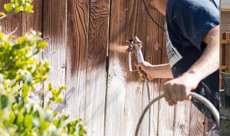 fence-staining